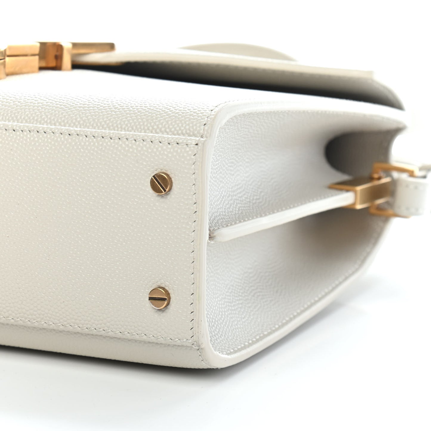 Grain de Poudre Mini Classic Monogram Cassandra Top Handle Crema Soft Rouge Legion