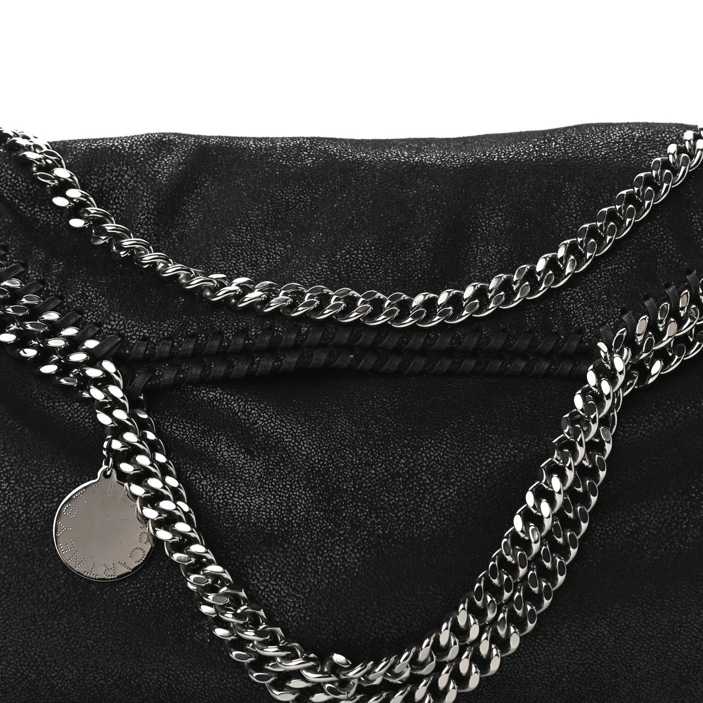 Shaggy Deer Falabella Fold Over Tote Black