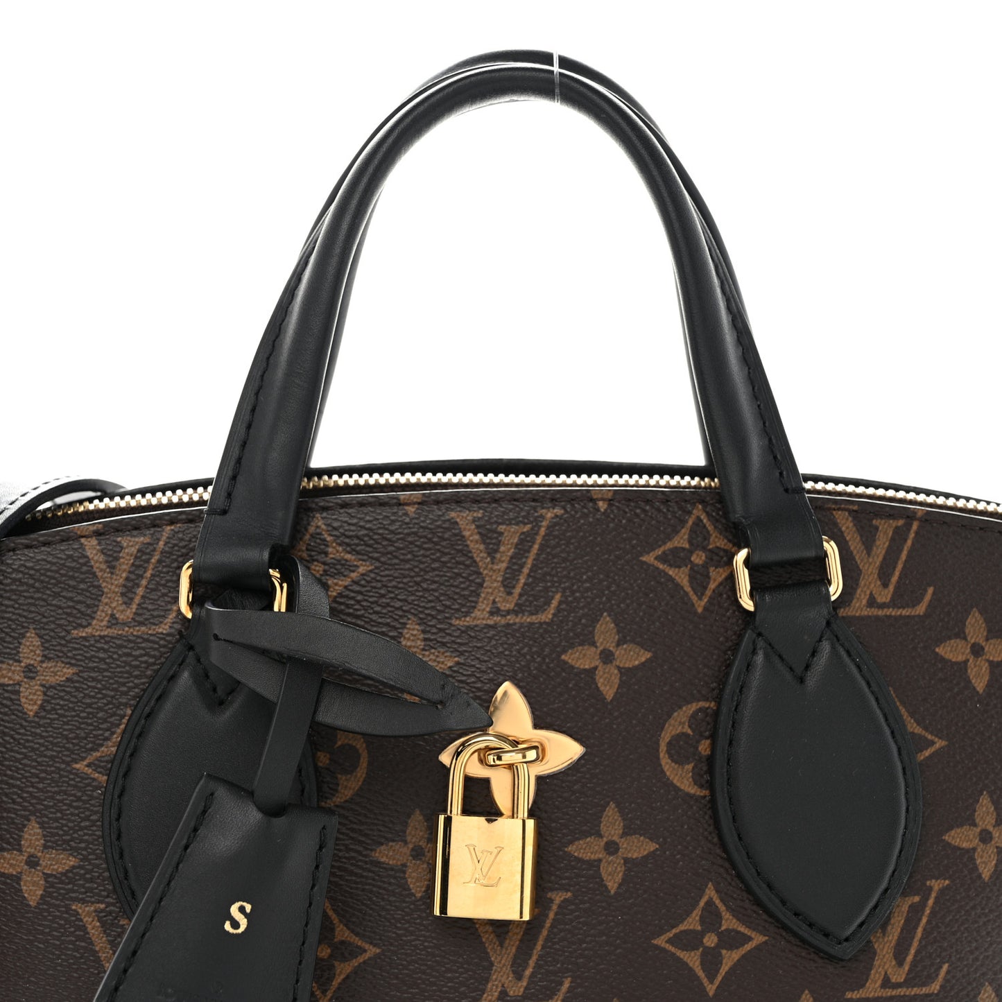 Monogram Flower Zipped Tote PM Black