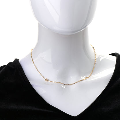 Gucci 18K Yellow Gold Running GG Station Necklace 2 of 6
