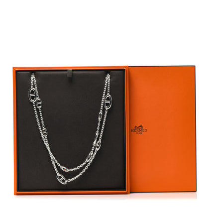 Hermes Sterling Silver Farandole Necklace 160 5 of 5
