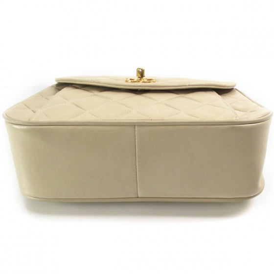Lambskin Shoulder Bag Beige