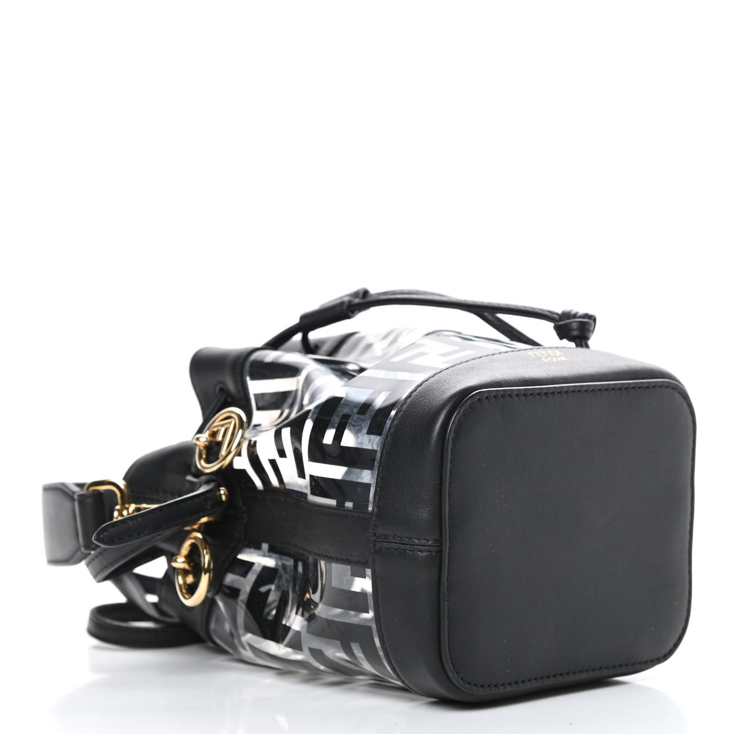 TPU FF Vitello Grace F is Fendi Mini Mon Tresor Bucket Bag Black