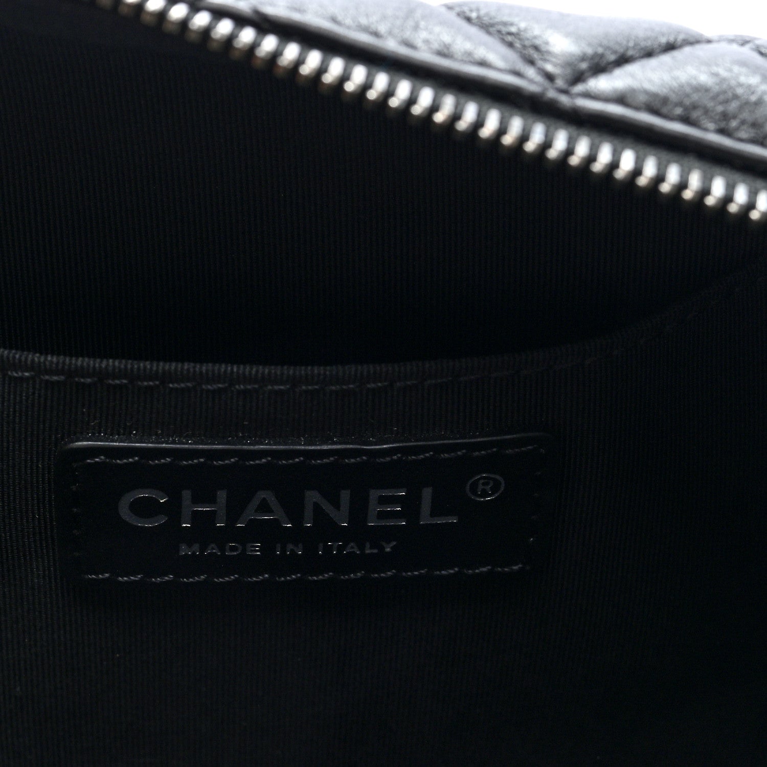 Chanel Calfskin Quilted Waist Bag Black 5 of 9