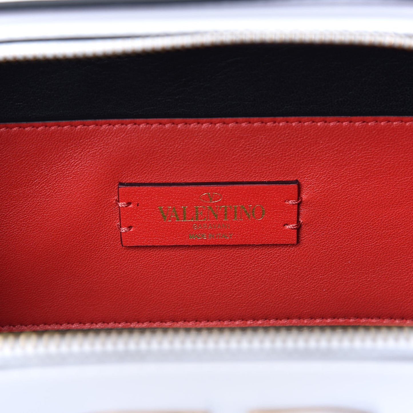 Smooth Calfskin VSling Crossbody Bag White