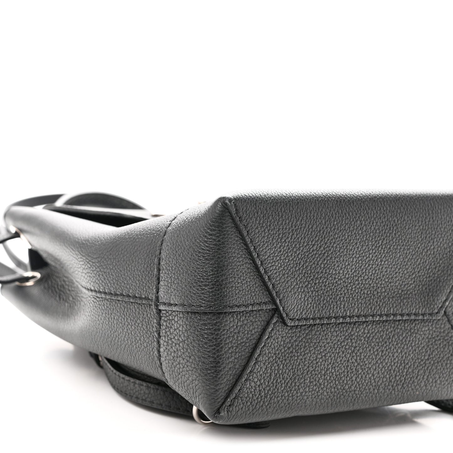 Calfskin Lockme Mini Backpack Black