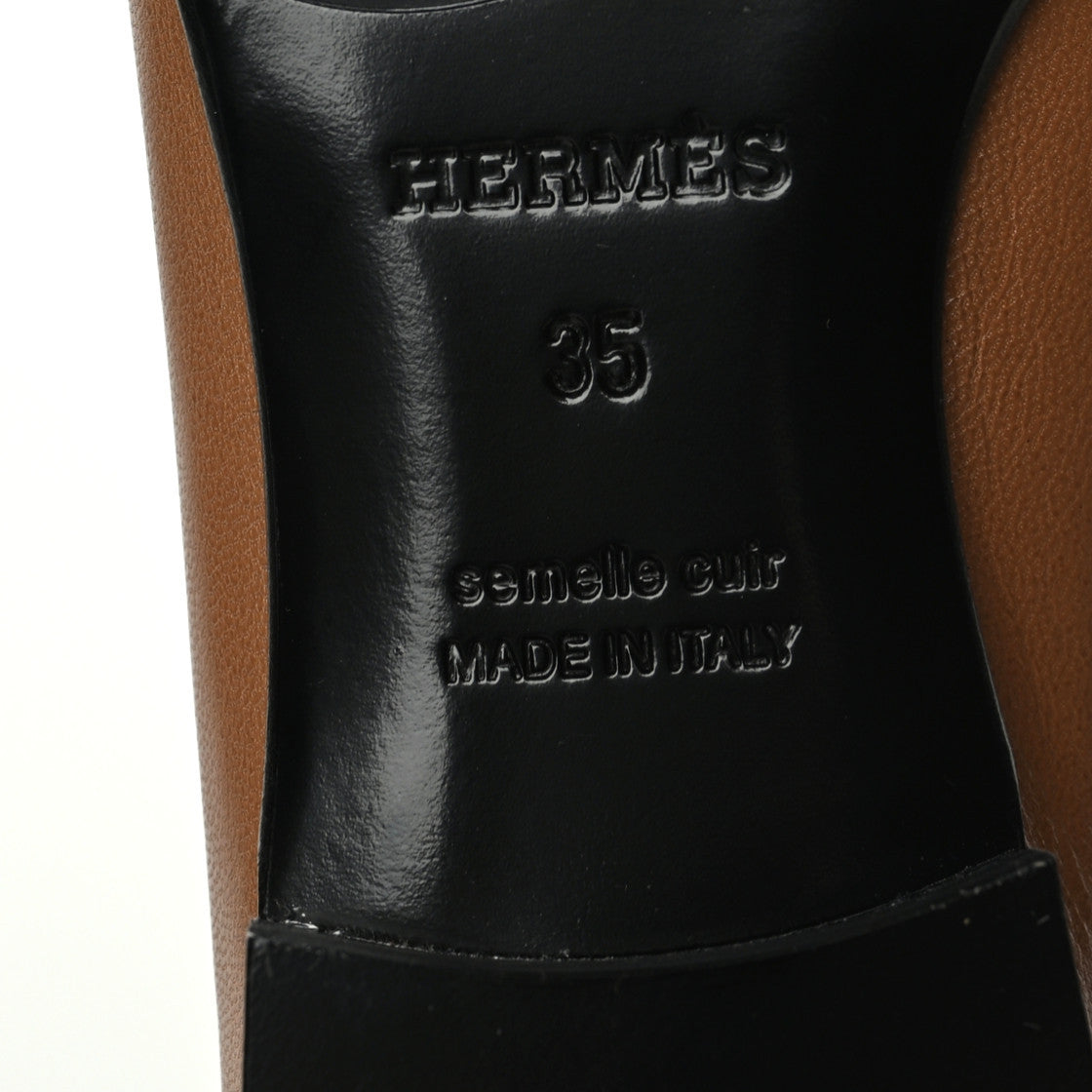 Goatskin Womens Paris Loafers 35 Gold