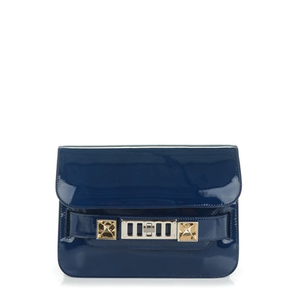 Proenza Schouler Patent Mini PS11 Classic Shoulder Bag Cadet Blue 1 of 6