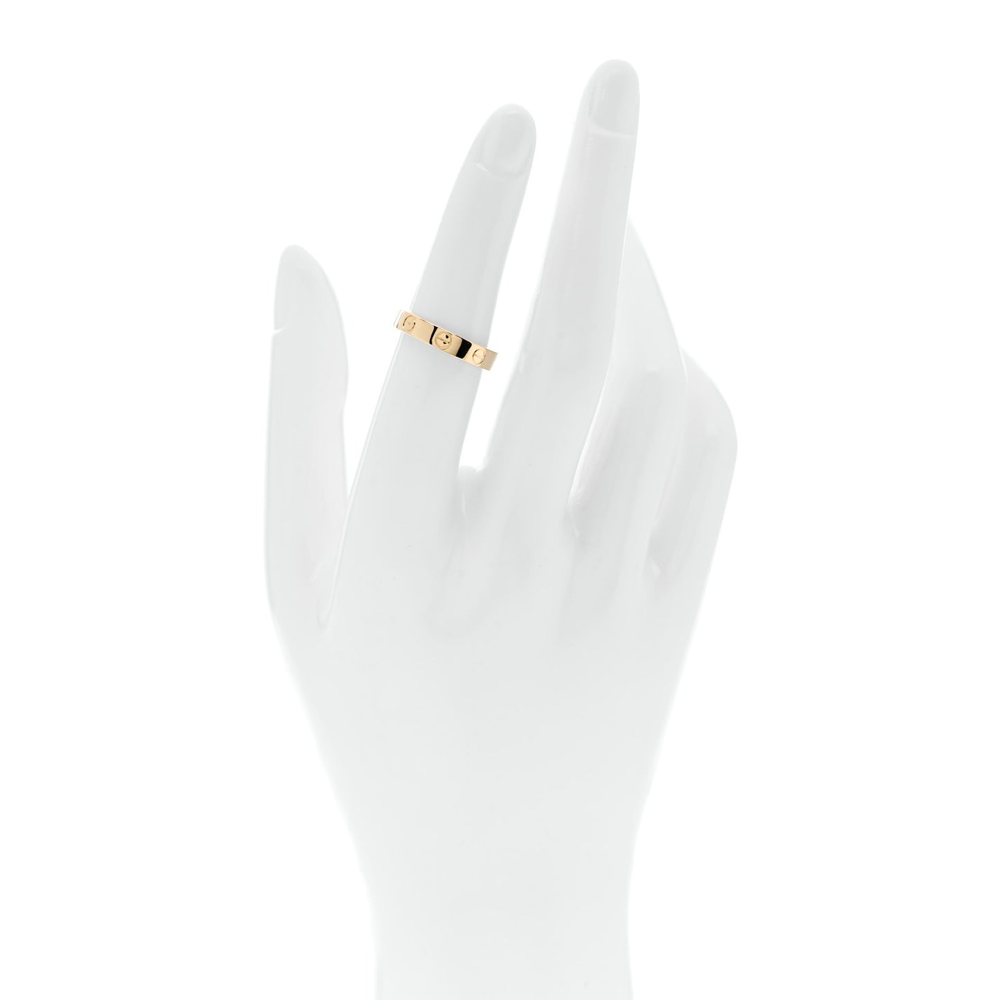 18K Yellow Gold 3.5mm LOVE Wedding Band Ring 51 5.75