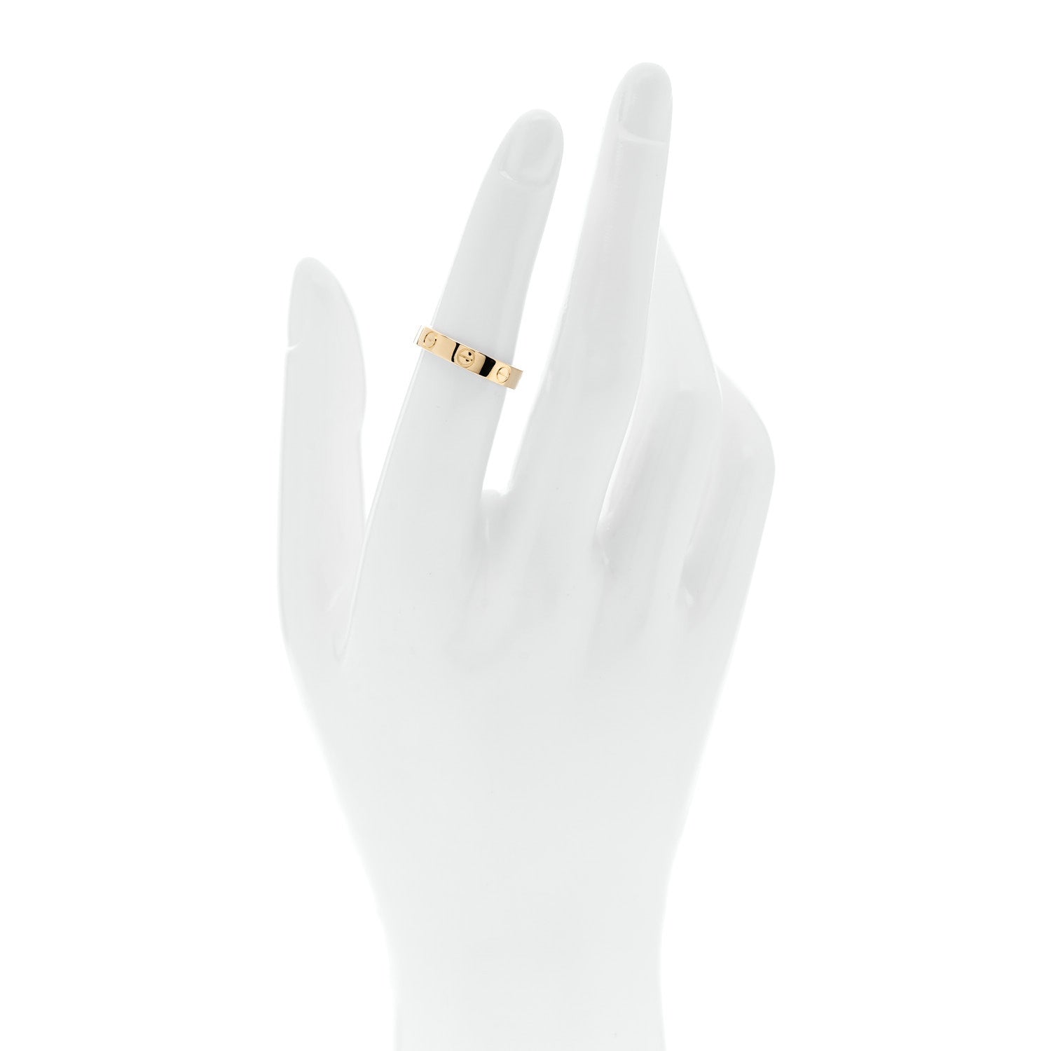 Cartier 18K Yellow Gold 3.5mm LOVE Wedding Band Ring 51 5.75 2 of 5