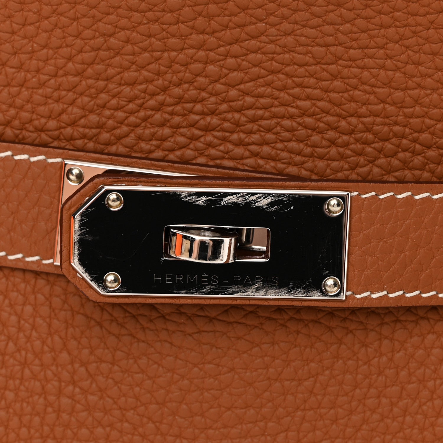 Hermes Taurillon Clemence Jypsiere 31 Gold 15 of 16