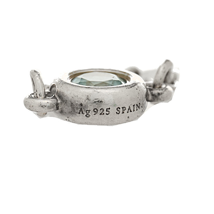 Tiffany Sterling Silver Aquamarine Elsa Peretti Color By The Yard Ring 54 6.75 5 of 7