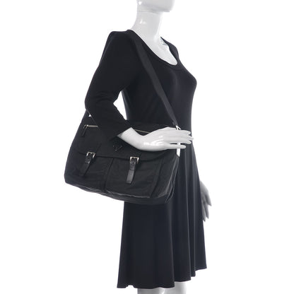 Prada Nylon Vela Messenger Bag Black 2 of 8