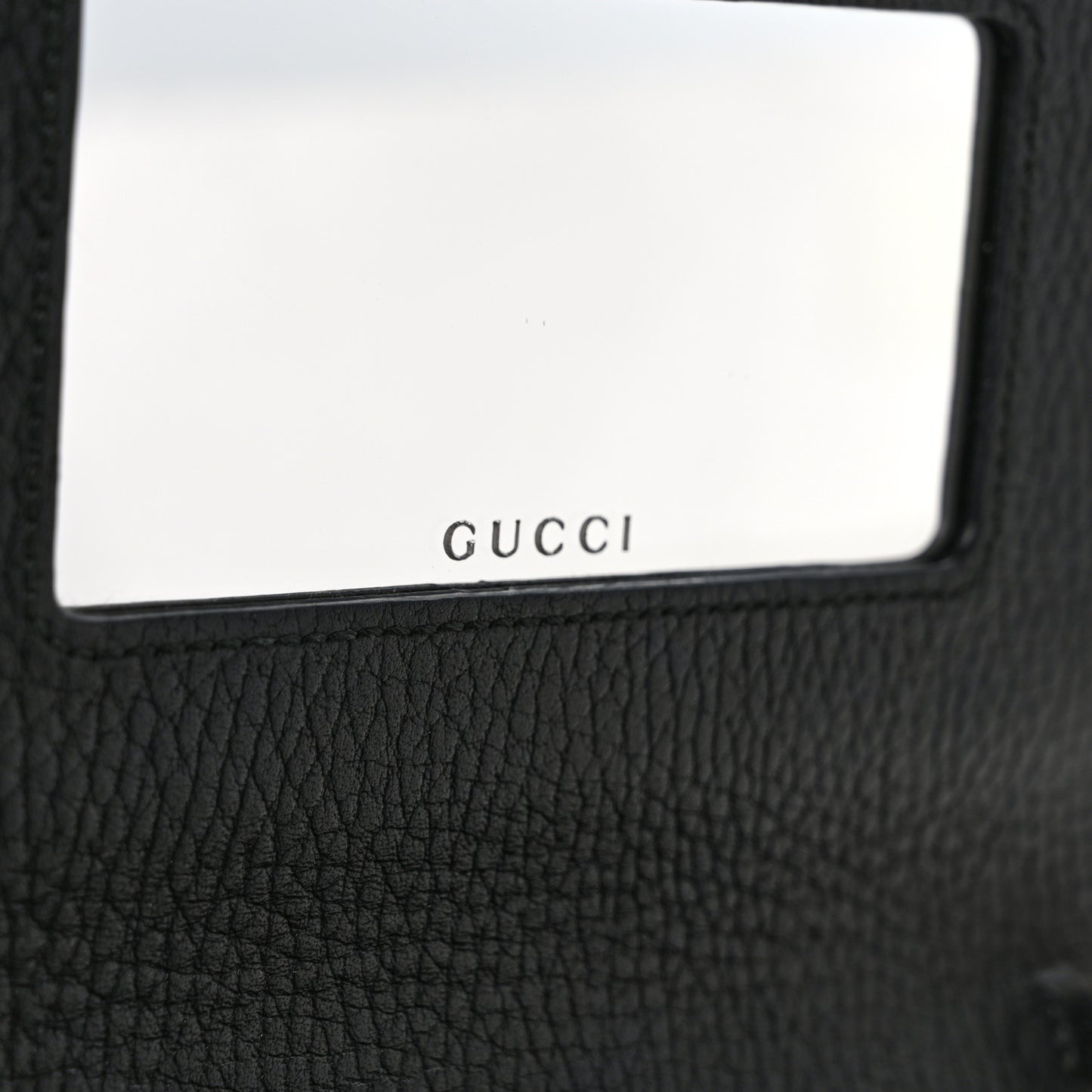 Calfskin Mini GG Marmont Chain Wallet Black