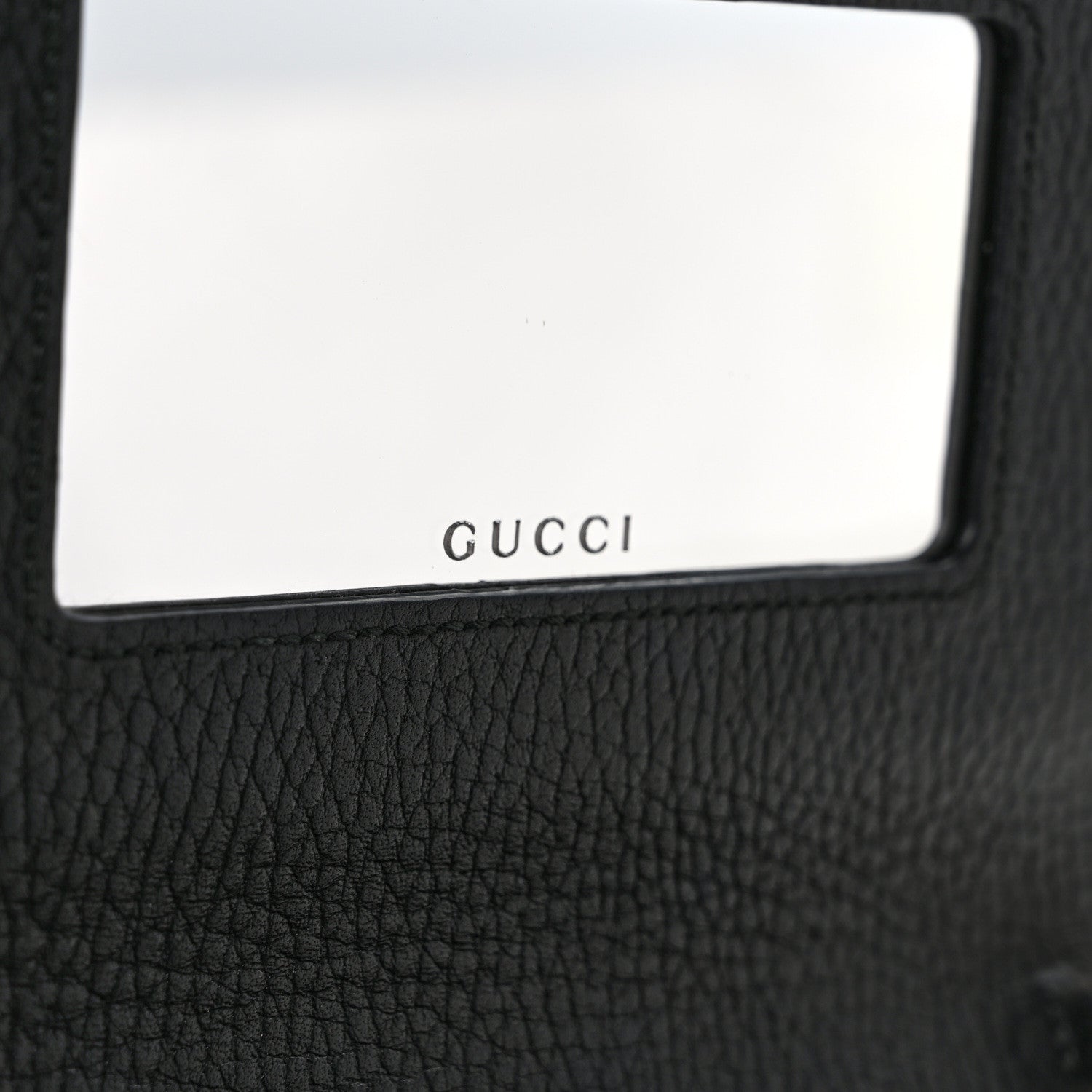 Gucci Calfskin Mini GG Marmont Chain Wallet Black 6 of 10
