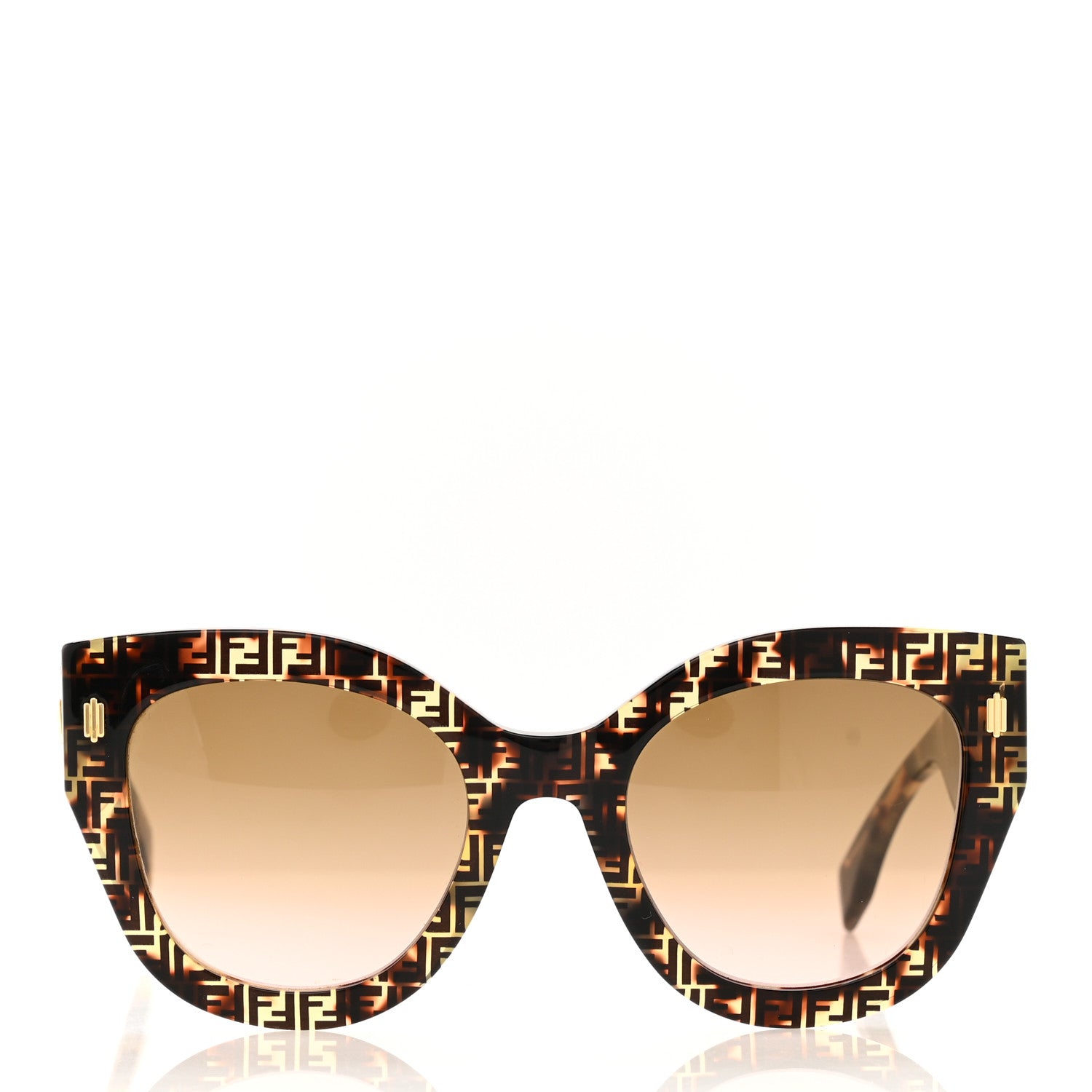 Fendi Acetate Fendi Roma Cat Eye Sunglasses FF 0435/S Havana 2 of 7