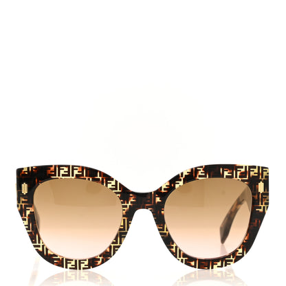 Fendi Acetate Fendi Roma Cat Eye Sunglasses FF 0435/S Havana 2 of 7
