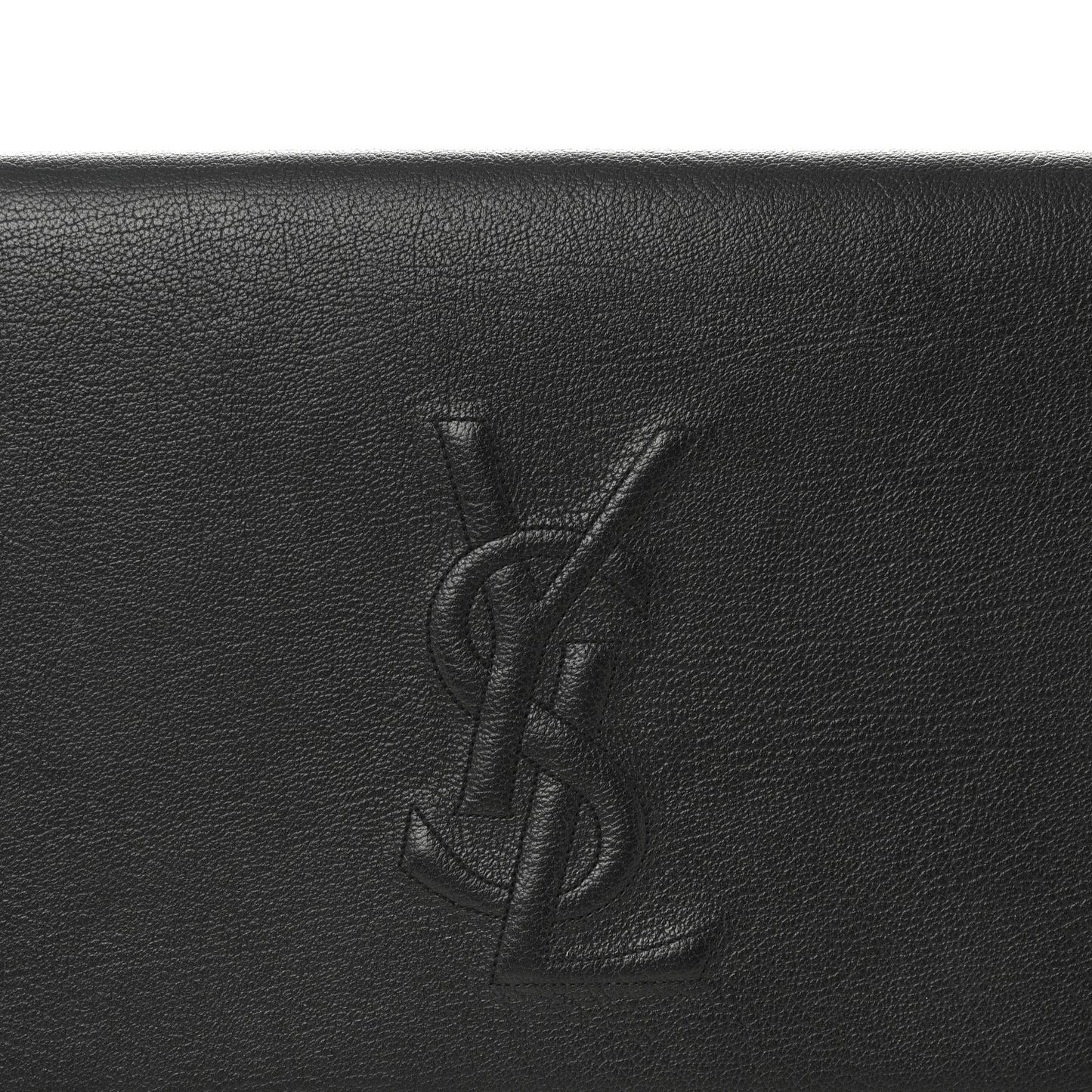 Calfskin Monogram Large Belle De Jour Clutch Black