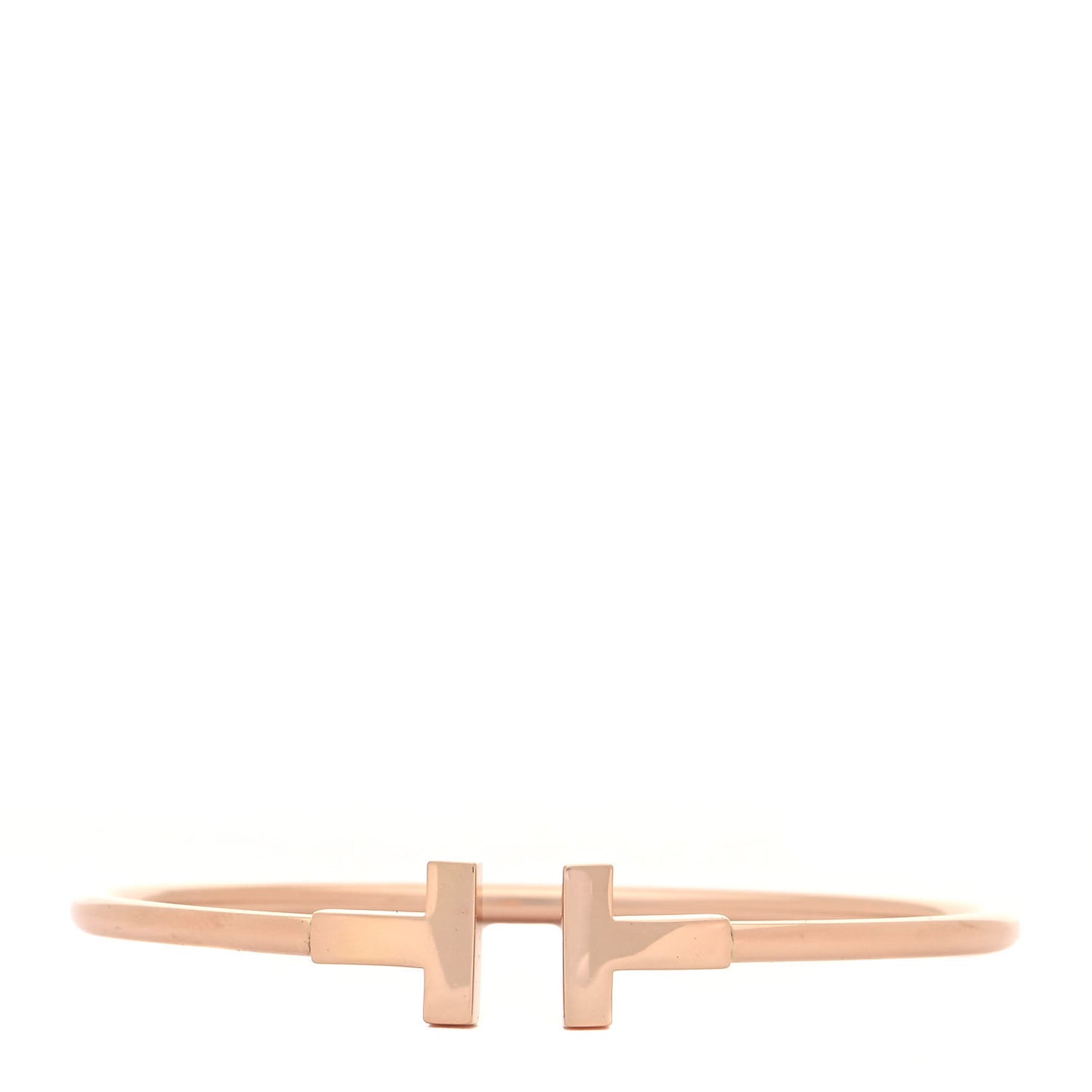 18K Rose Gold T Wire Bracelet