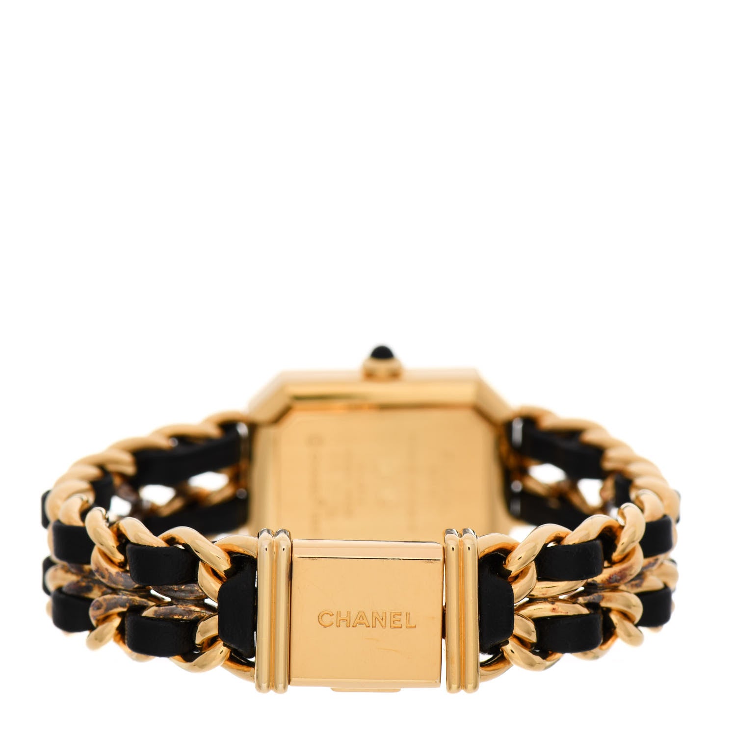 Chanel Stainless Steel Lambskin 20mm Chain Premiere Quartz Watch Gold M 3 of 6