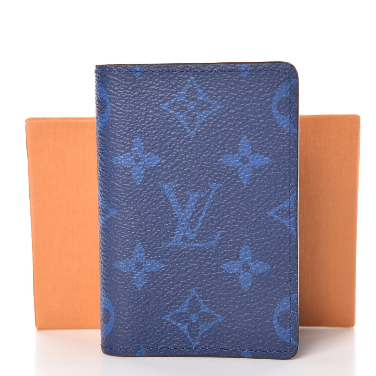 Monogram Taiga Pocket Organizer Cobalt