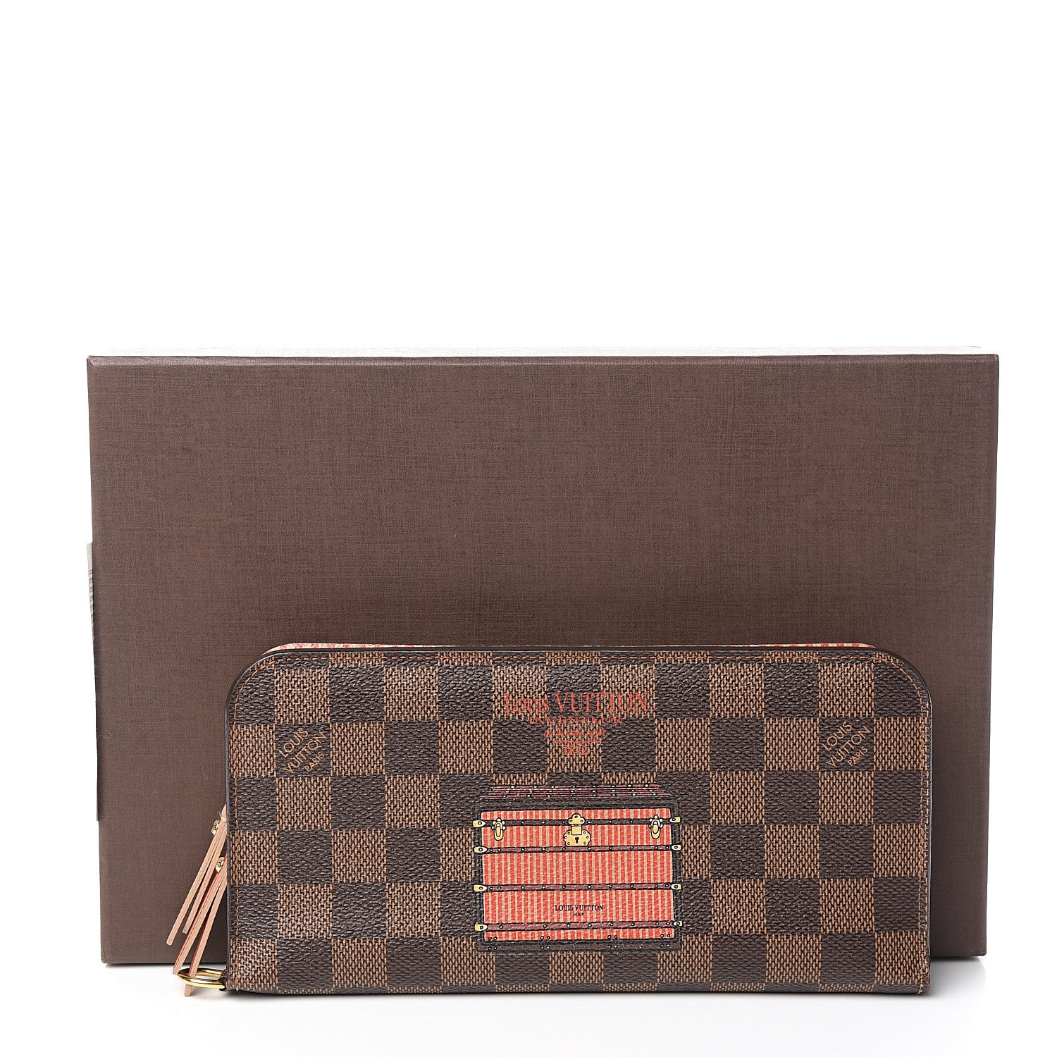 Louis Vuitton Damier Ebene Trunks and Locks Insolite Wallet 6 of 6