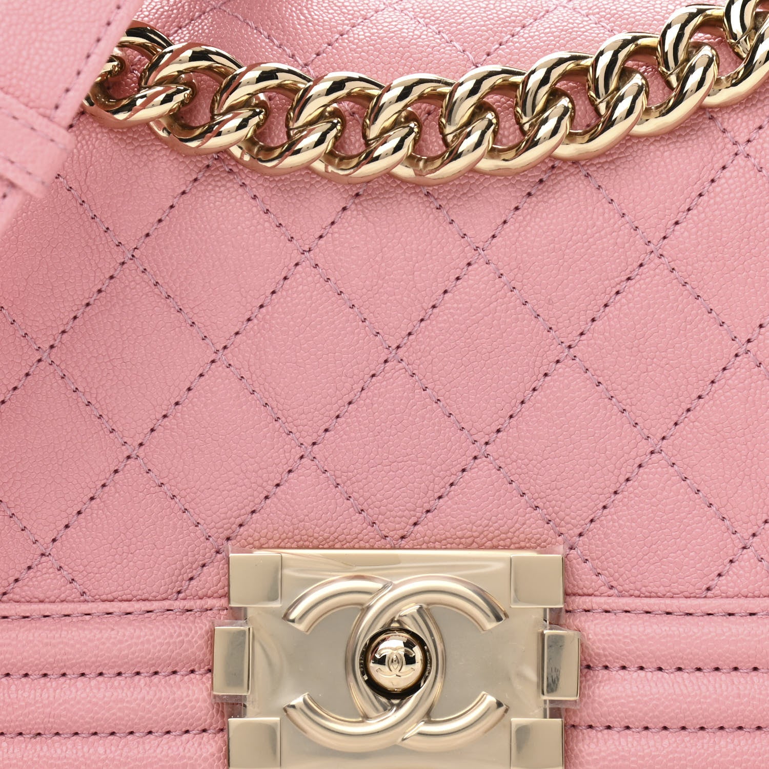 Chanel Caviar Quilted Small Boy Flap Pink 8 of 11