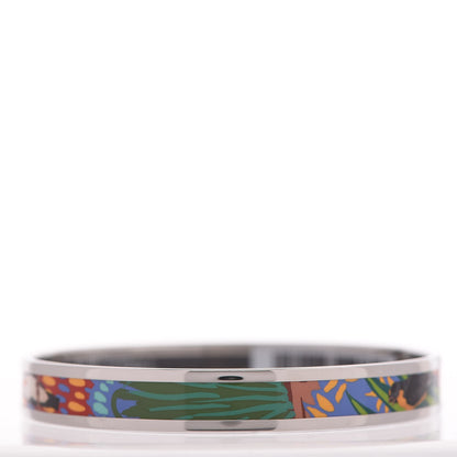 Hermes Enamel Printed Narrow Jungle Of Eden Bracelet 65 Pierres et Cactus 4 of 7