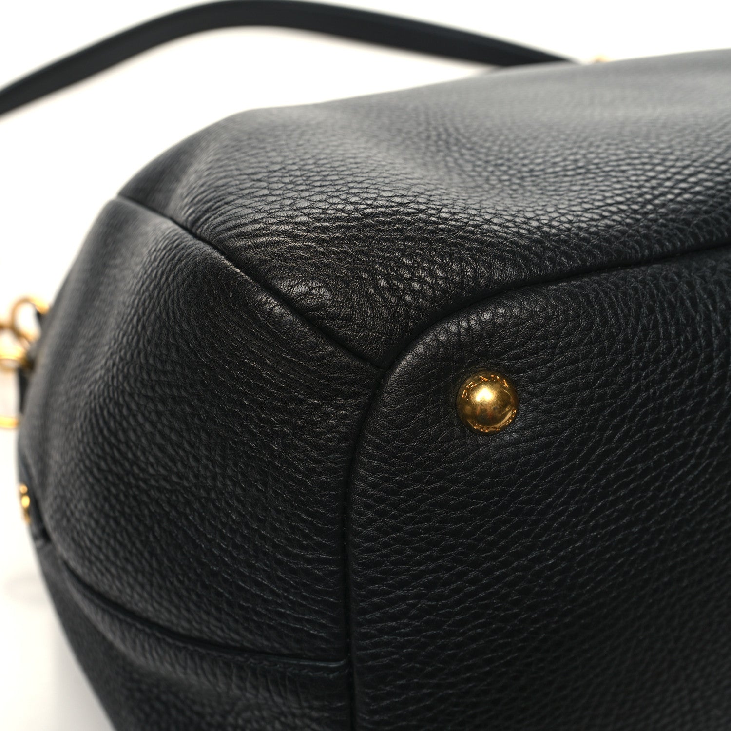 Prada Vitello Daino Tote Black 10 of 11