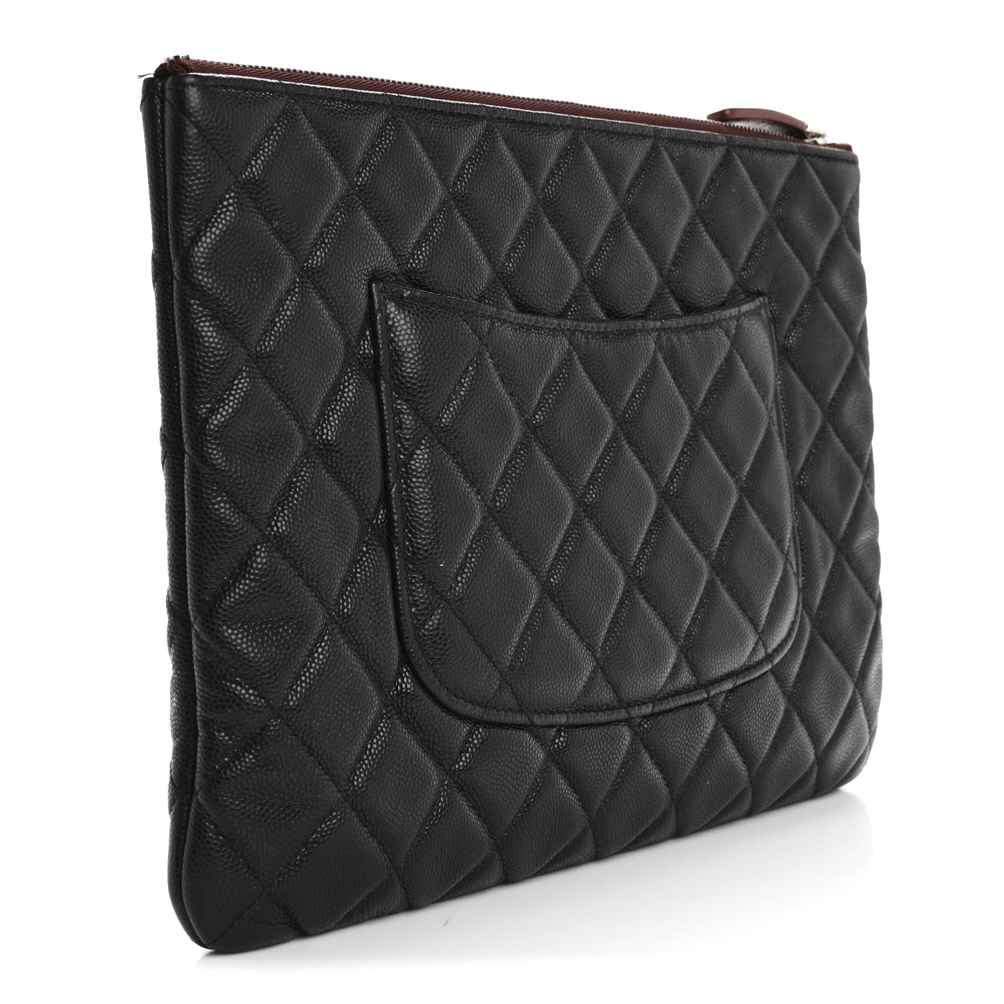 Caviar Quilted Medium Cosmetic Case Black