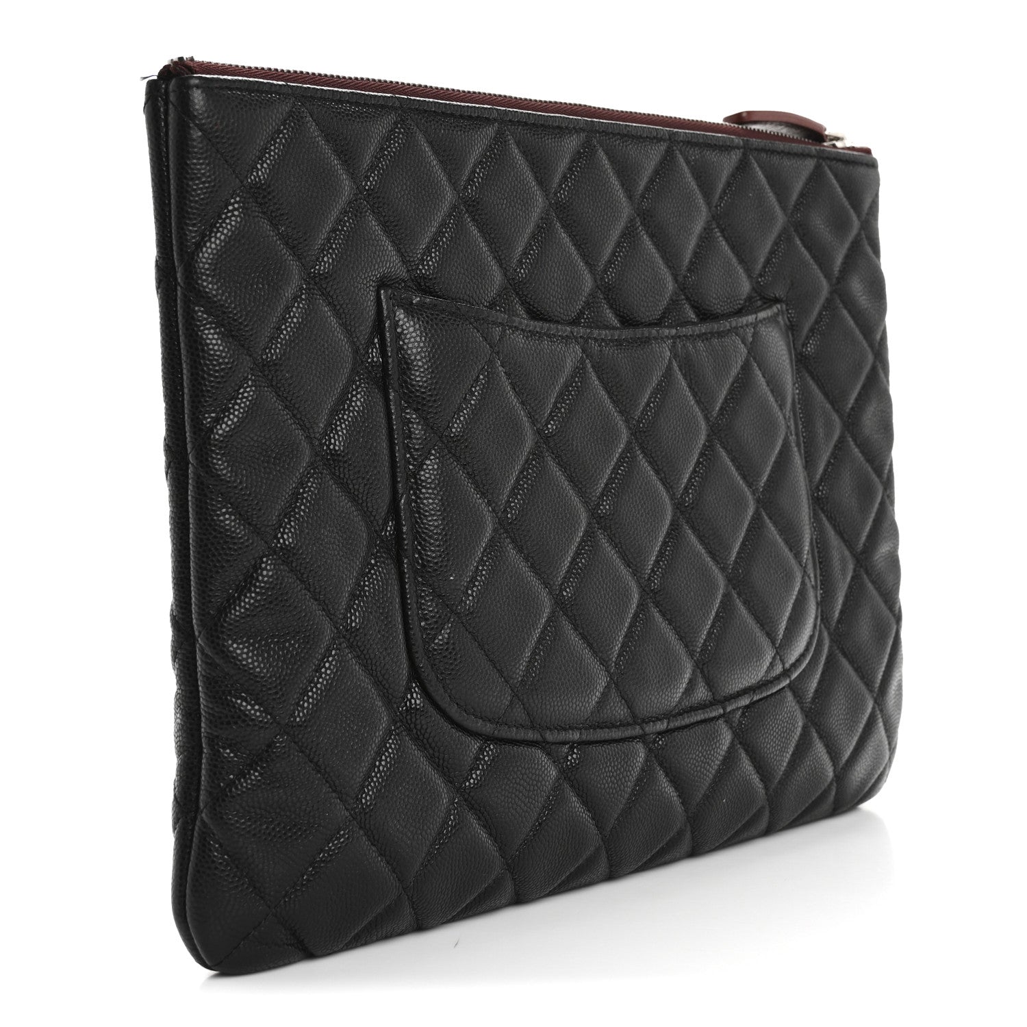 Chanel Caviar Quilted Medium Cosmetic Case Black 3 of 11