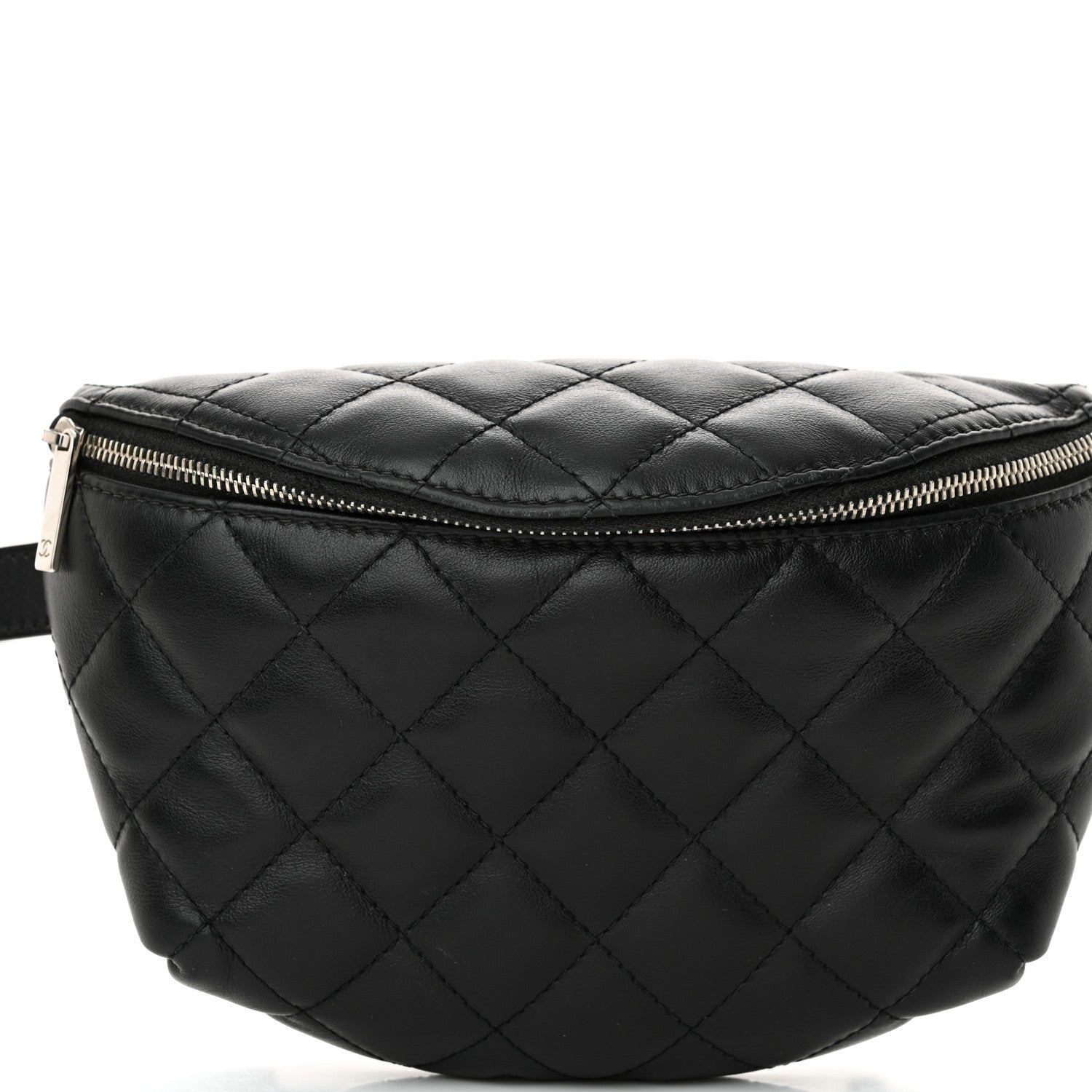 Chanel Calfskin Quilted Waist Belt Bag Black 8 of 11
