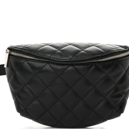 Chanel Calfskin Quilted Waist Belt Bag Black 8 of 11