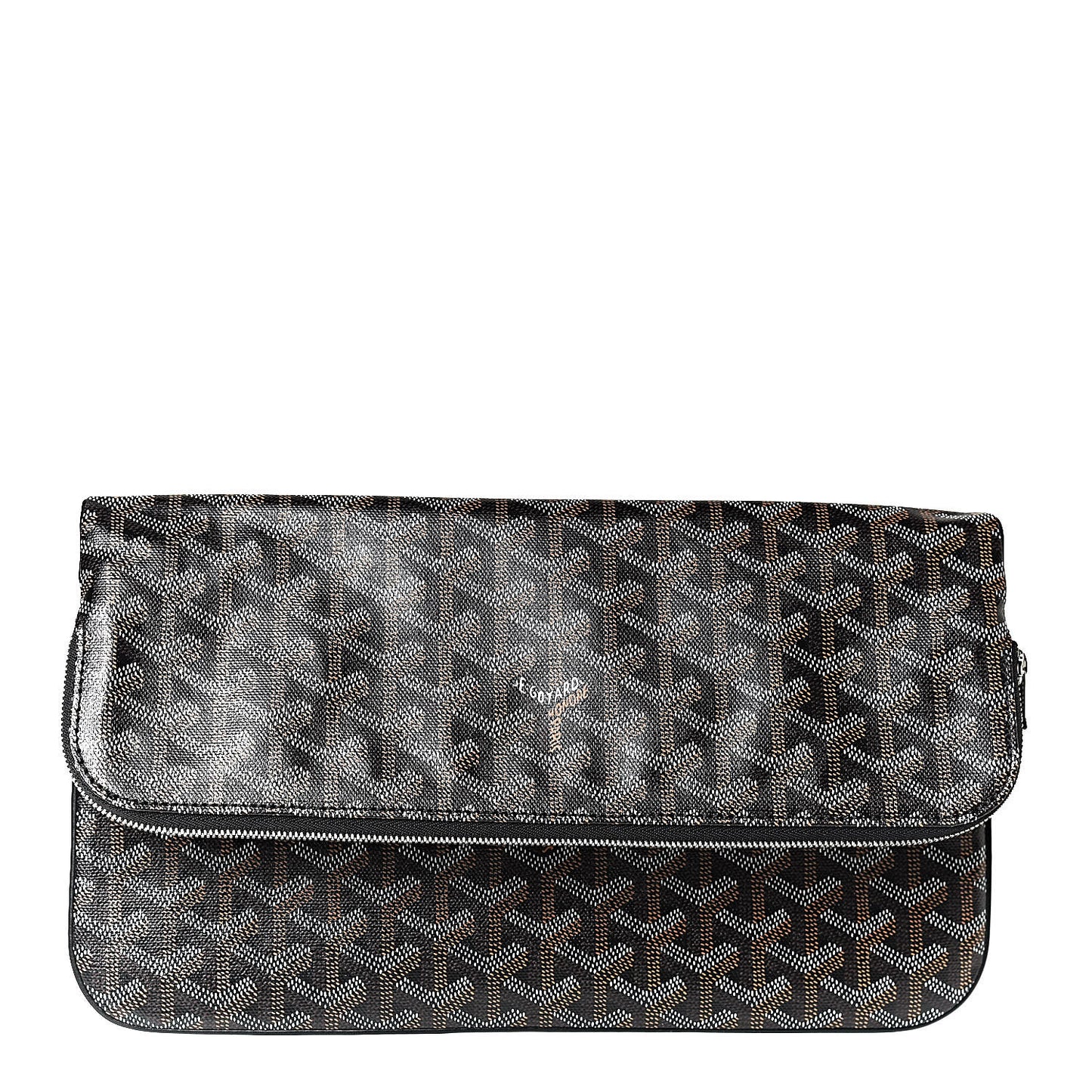 Goyardine Sainte Marie Soft Clutch Black