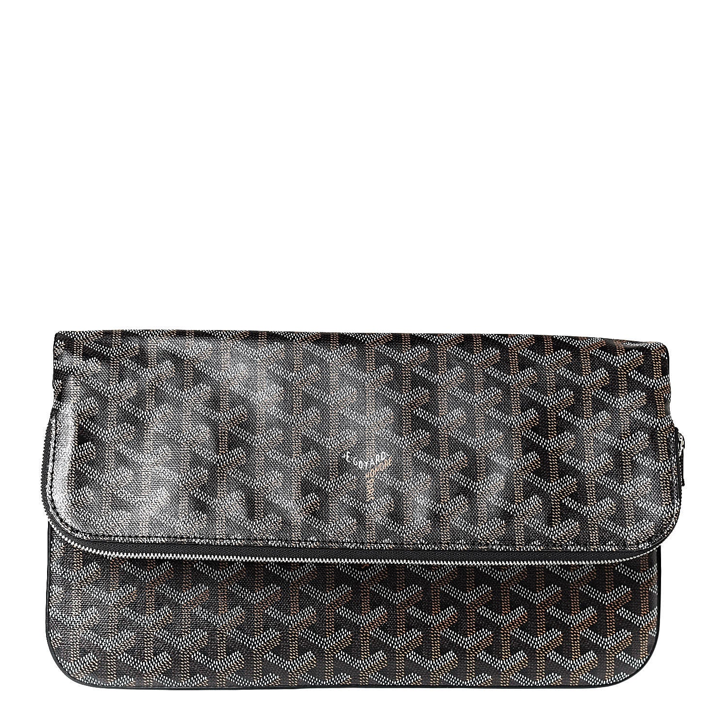 Goyard Goyardine Sainte Marie Soft Clutch Black 1 of 8