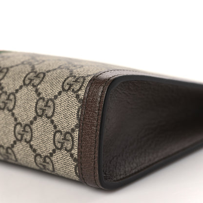 Gucci GG Supreme Monogram Web Ophidia Pouch Brown 9 of 9