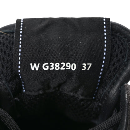 Chanel Mesh Suede Calfskin Quilted Sneakers 37 Black Dark Grey 8 of 9