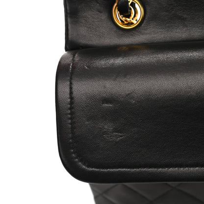 Chanel Lambskin Quilted Medium Double Flap Black 12 of 12