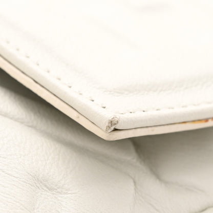 Fendi Nappa FF 1974 Embossed Baguette White 12 of 13
