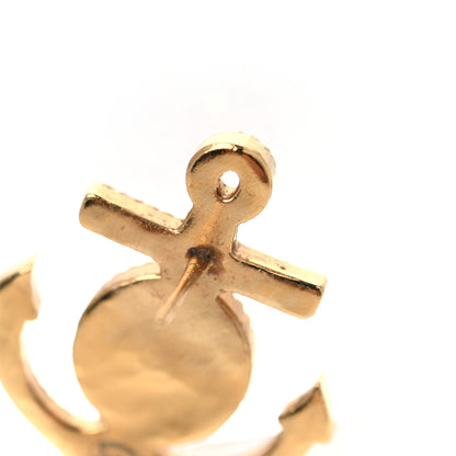 Chanel Metal Anchor CC Earrings Gold 6 of 7