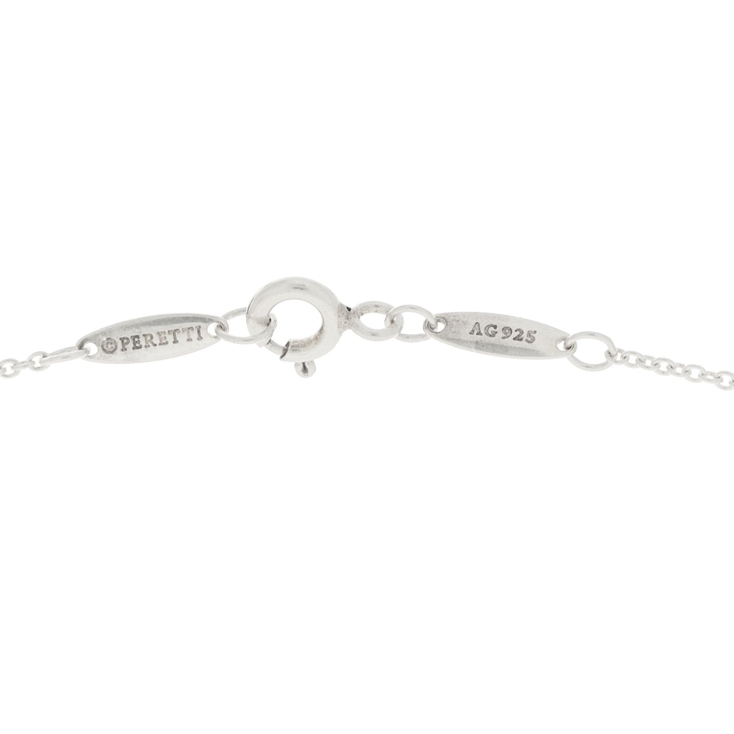 Tiffany Sterling Silver Aquamarine Elsa Peretti Color by the Yard Pendant Necklace 4 of 6
