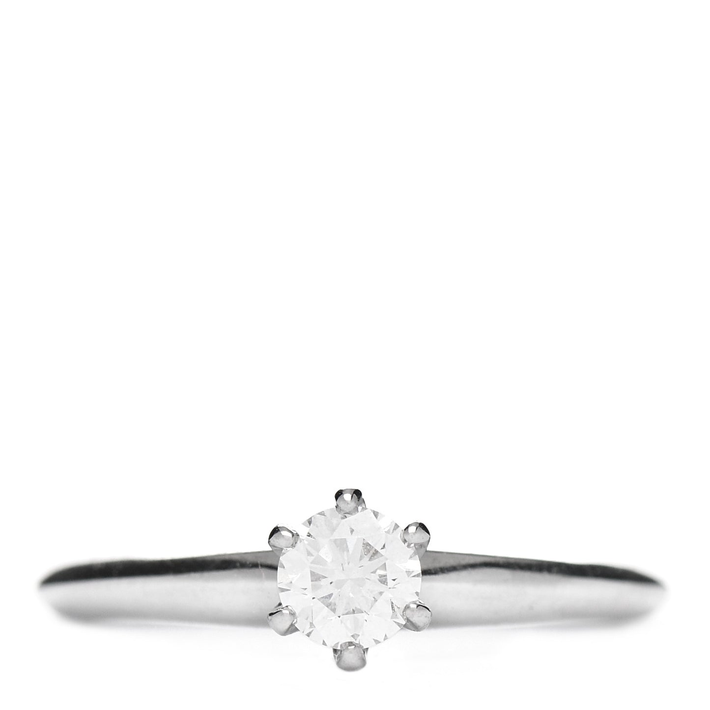 Platinum Diamond .27ct Solitaire Engagement Ring 47 4