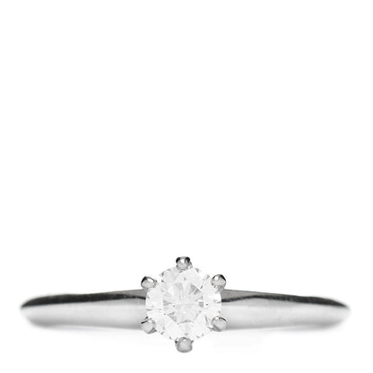 Tiffany Platinum Diamond .27ct Solitaire Engagement Ring 47 4 1 of 6