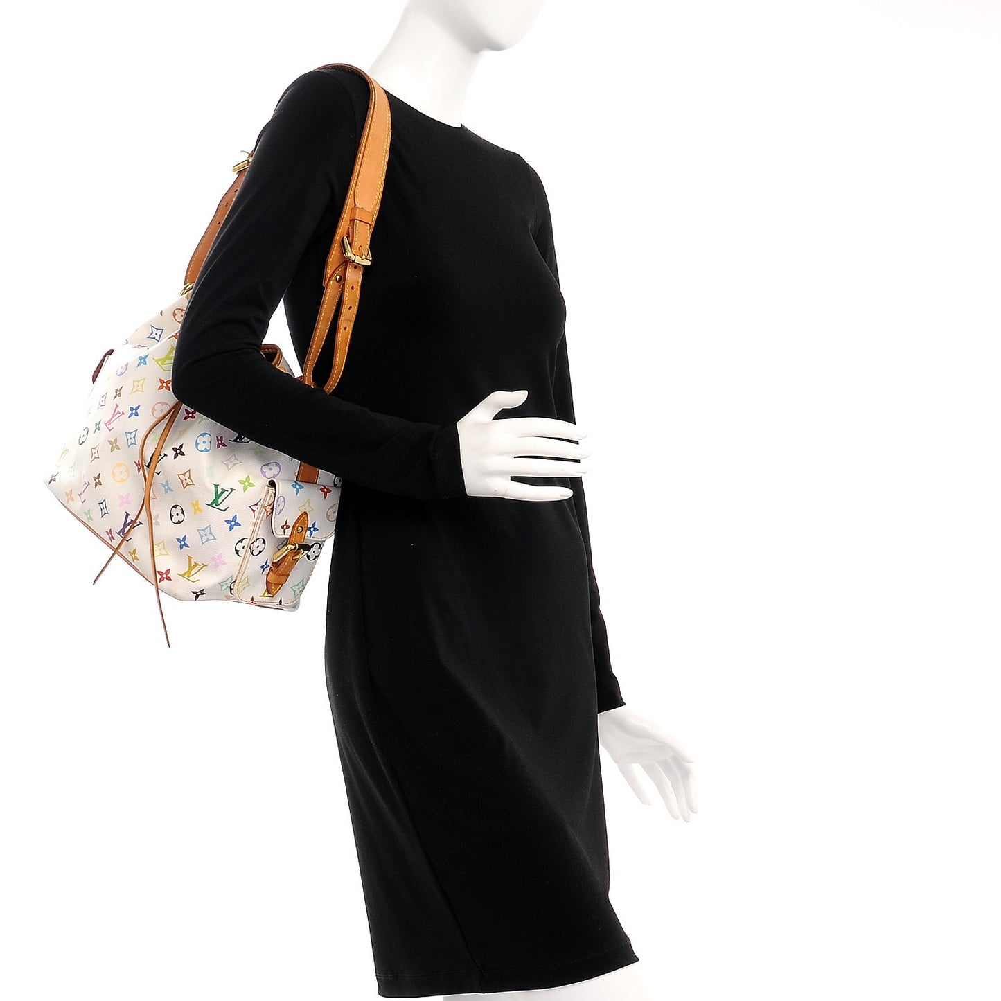 Monogram Multicolor Petit Noe White