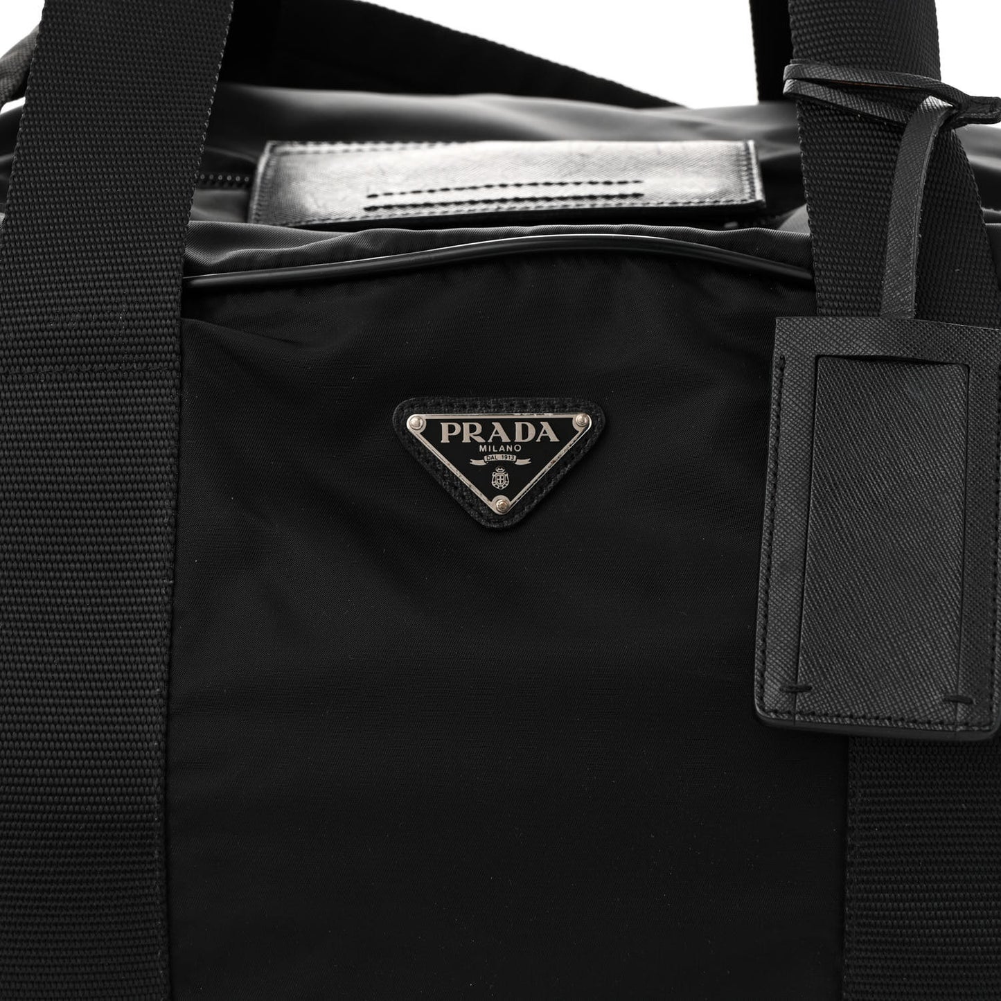 Re-Nylon Saffiano Duffle Bag Black