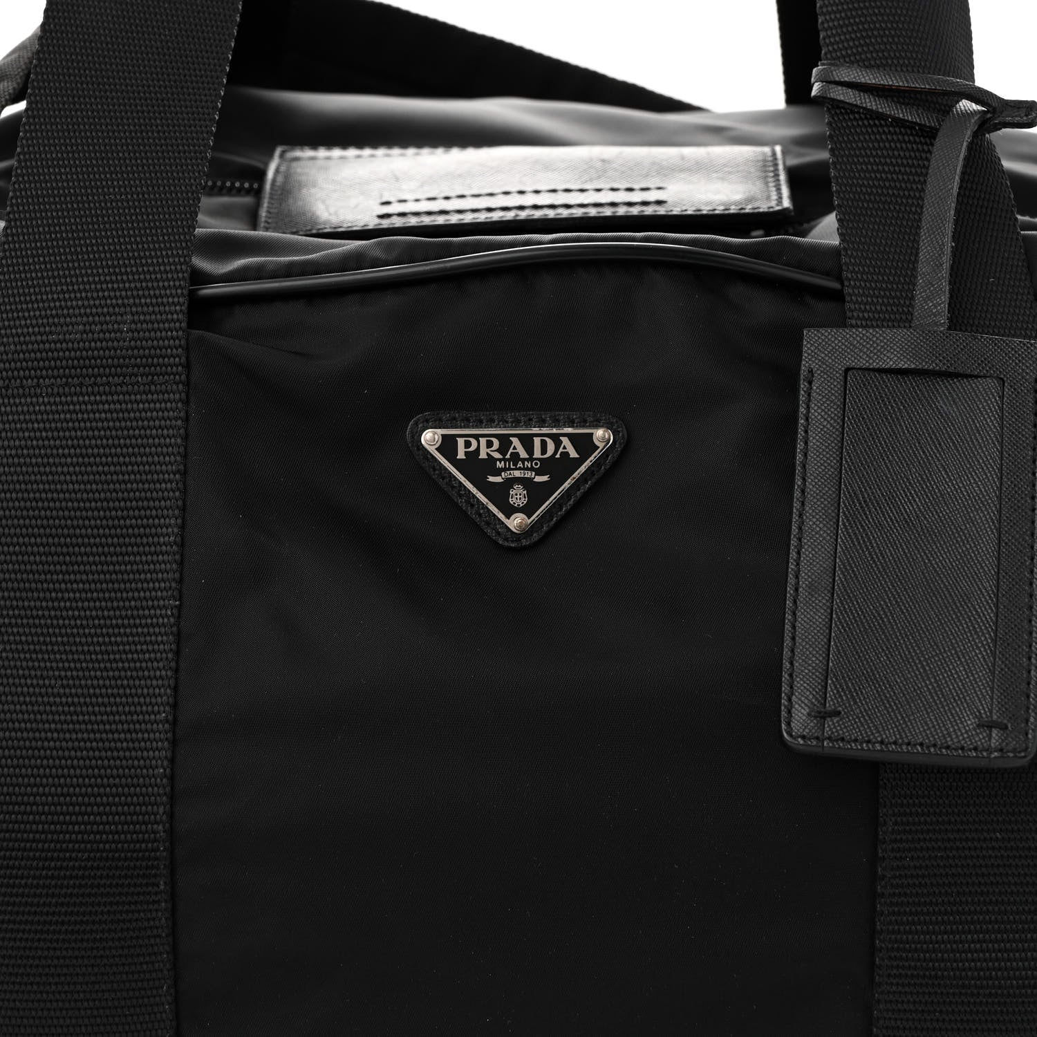 Prada Re-Nylon Saffiano Duffle Bag Black 8 of 18