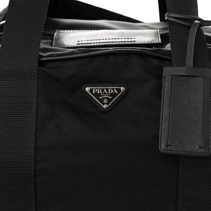 Prada Re-Nylon Saffiano Duffle Bag Black 8 of 18