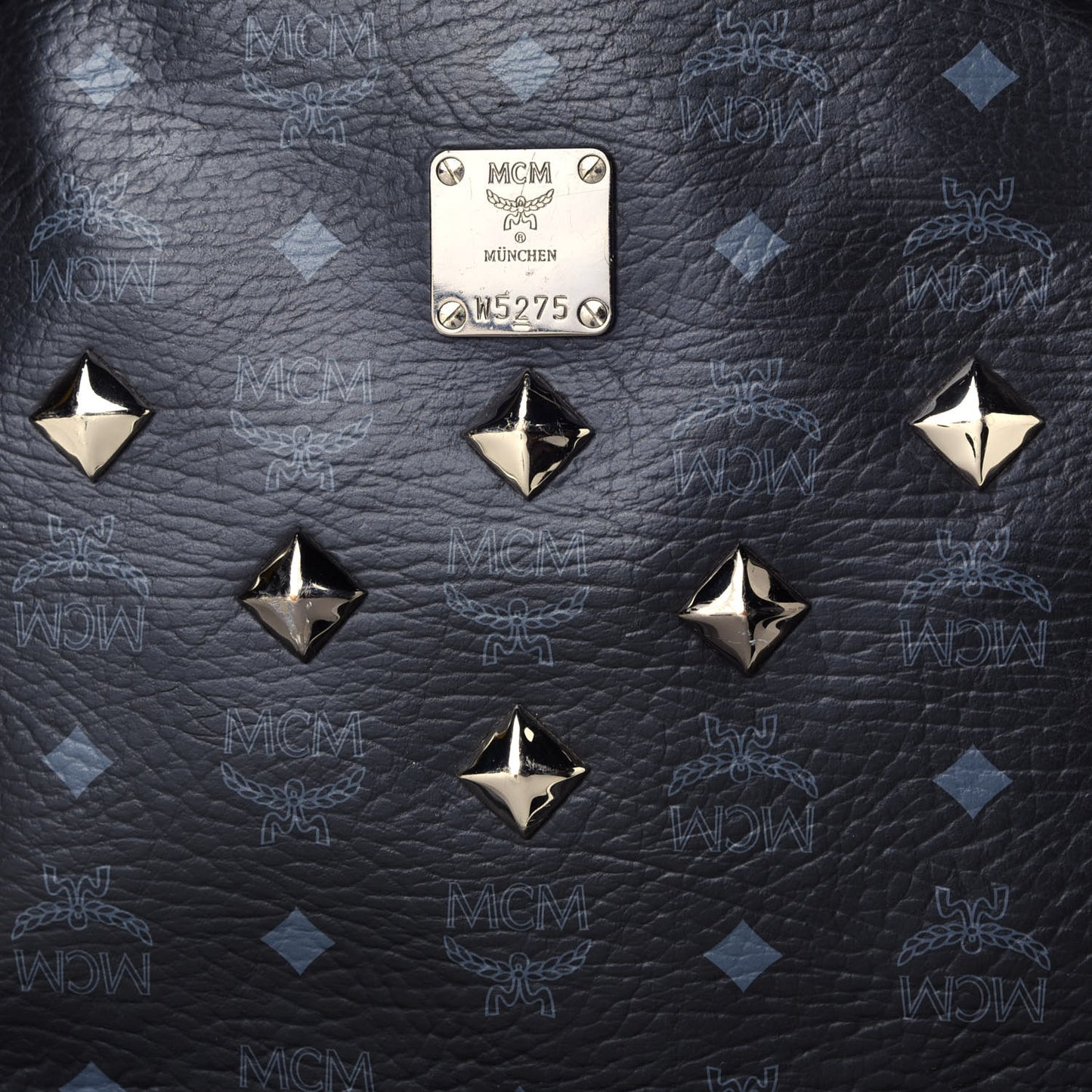 Visetos Medium Sprinkle Stud Stark Backpack Black