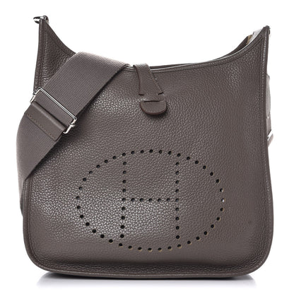 Hermes Taurillon Clemence Evelyne III PM Etain 1 of 12