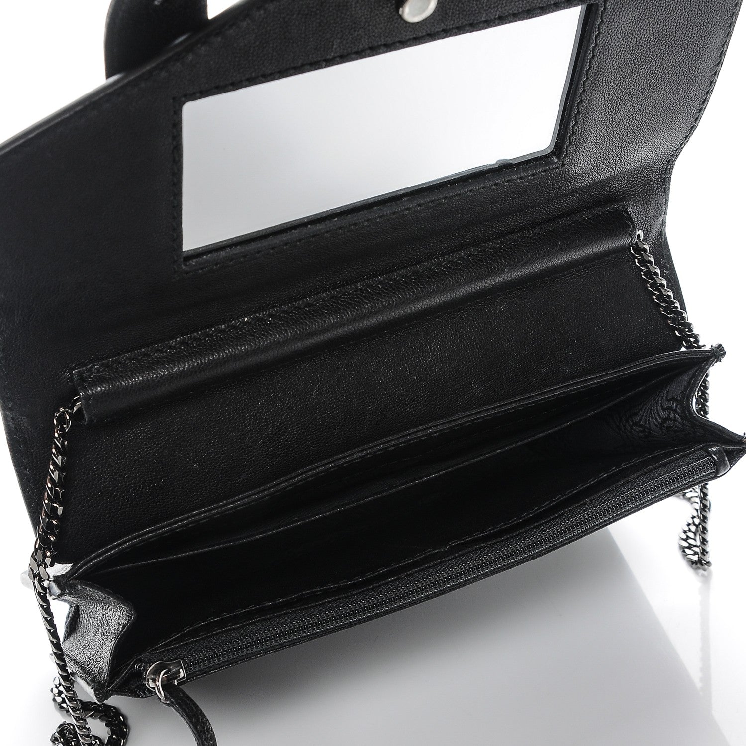 Proenza Schouler Lambskin PS1 Large Chain Wallet Black 6 of 6